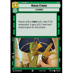 Star Wars: Unlimited Löskort: Legends of the Force: Niman Strike