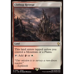 Magic löskort: Magic: The Gathering - FINAL FANTASY: Commander: Clifftop Retreat