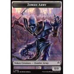 Magic löskort: Commander: Reality Fracture: Zombie Army Token (B 0/0) // Goblin Token (R 1/1)