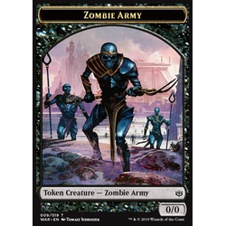Magic löskort: War of the Spark: Zombie Army Token