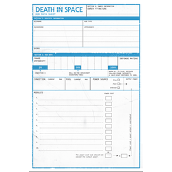 Death in Space RPG: Hub Sheets