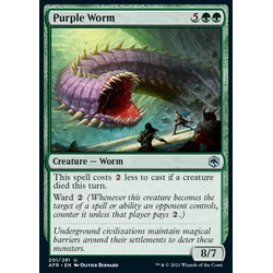 Magic löskort: Adventures in the Forgotten Realms: Purple Worm (Foil)