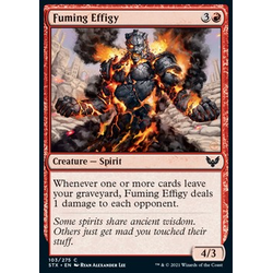 Magic Löskort: Strixhaven: School of Mages: Fuming Effigy (Foil)