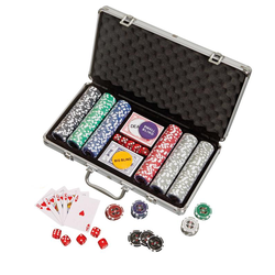 Pokerchips with aluminum case (300)