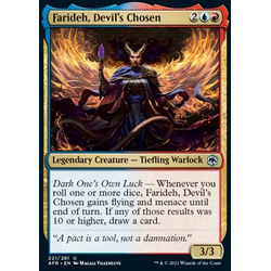 Magic löskort: Adventures in the Forgotten Realms: Farideh, Devil's Chosen (Foil)