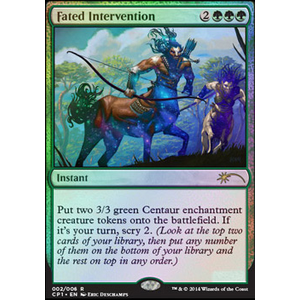 Magic löskort: Promo: Fated Intervention (Foil)