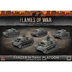 German Panzer III Tank Platoon (plastic)