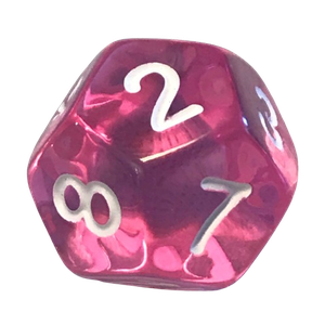 Transparent: Pink/White (D12)