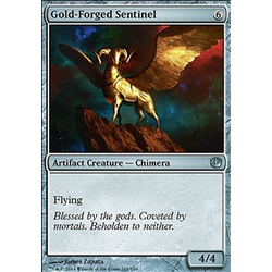 Magic löskort: Journey into Nyx: Gold-Forged Sentinel