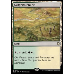Magic löskort: Commander: Bloomburrow: Sungrass Prairie