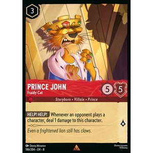 Lorcana Löskort: Reign of Jafar: Prince John - Fraidy-Cat