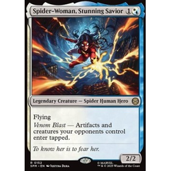 Magic löskort: Magic: the Gathering: Marvel's Spider-Man: Spider-Woman, Stunning Savior
