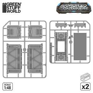 Plastic Sci-fi armored container (2)