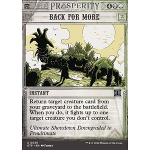 Magic löskort: Breaking News: Back for More