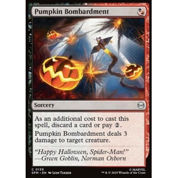 Magic löskort: Magic: the Gathering: Marvel's Spider-Man: Pumpkin Bombardment (Foil)