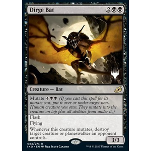 Magic löskort: Ikoria: Lair of Behemoths: Dirge Bat (Promo) (Foil)