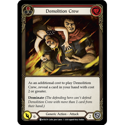 FaB Löskort: Welcome to Rathe Unlimited: Demolition Crew (Red)