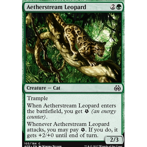 Magic löskort: Aether Revolt: Aetherstream Leopard