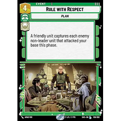 Star Wars: Unlimited Löskort: Shadows of the Galaxy: Rule with Respect