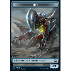 Magic löskort: Double Masters: Myr Token (Blue)