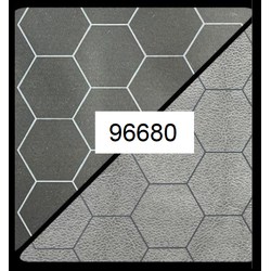 Battlemat™ 1” Reversible Black-Grey Hexes (23½” x 26” Playing Surface)