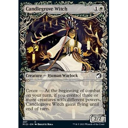 Magic löskort: Innistrad: Midnight Hunt: Candlegrove Witch (alternative art)