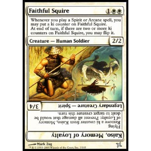 Magic löskort: Betrayers of Kamigawa: Faithful Squire