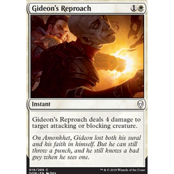 Magic löskort: Dominaria: Gideon's Reproach (Foil)