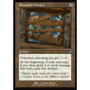 Magic löskort: Magic: Innistrad Remastered: Boarded Window (alternative art)