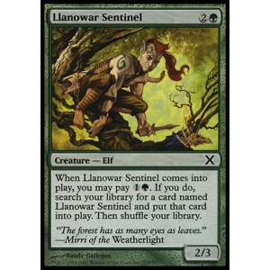 Magic löskort: 10th Edition: Llanowar Sentinel