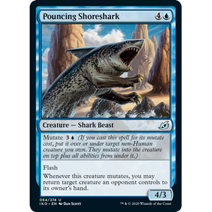 Magic löskort: Ikoria: Lair of Behemoths: Pouncing Shoreshark (Foil)