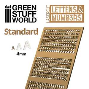 Letters and Numbers: Standard 4mm