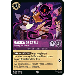 Lorcana Löskort: Whispers in the Well: Magica De Spell - Shadowy and Sinister (Foil)
