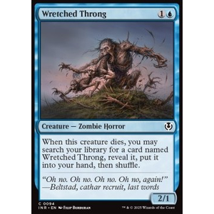 Magic löskort: Magic: Innistrad Remastered: Wretched Throng (Foil)