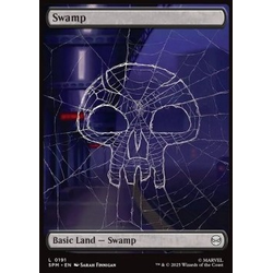 Magic löskort: Magic: the Gathering: Marvel's Spider-Man: Swamp (V.1) (Foil)