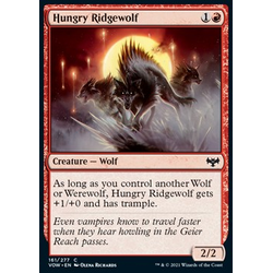 Magic löskort: Innistrad: Crimson Vow: Hungry Ridgewolf