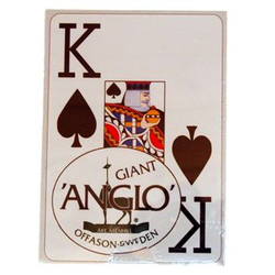 Spelkort Anglo Giant kortlek (90 x 127,5 mm)