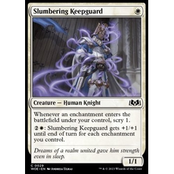 Magic löskort: Wilds of Eldraine: Slumbering Keepguard