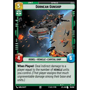 Star Wars: Unlimited Löskort: Jump to Lightspeed: Dornean Gunship