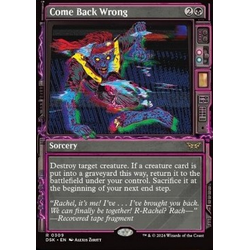Magic löskort: Duskmourn: House of Horror: Come Back Wrong (alternative art)