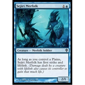 Magic löskort: Worldwake: Sejiri Merfolk (Foil)