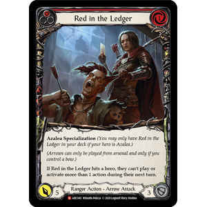 FaB Löskort: Arcane Rising Unlimited: Red in the Ledger (Rainbow Foil)