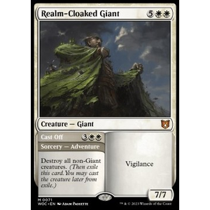 Magic löskort: Commander: Wilds of Eldraine: Realm-Cloaked Giant // Cast Off