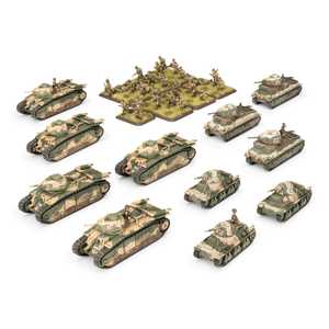 French Renault Char B1 Tank Company - Early War Starter Force (plastic)