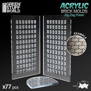 Acrylic molds - Zig Zag Pavement