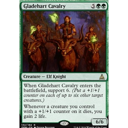 Magic löskort: Oath of the Gatewatch: Gladehart Cavalry (Prereelase Foil)