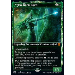 Magic löskort: Theros: Beyond Death: Nylea, Keen-Eyed (alternate art)