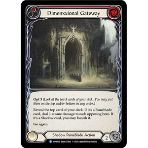 FaB Löskort: Monarch 1st Edition: Dimenxxional Gateway (Red)