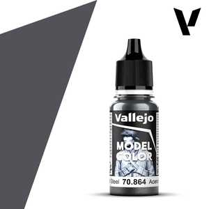 Vallejo Model Color: Natural Steel 18ml