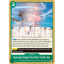One Piece Löskort: Royal Blood: Gum-Gum Dragon Fire Pistol Twister Star